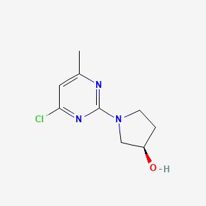 molecular formula C9H12ClN3O B7898794 (R)-1-(4-Chloro-6-methylpyrimidin-2-yl)pyrrolidin-3-ol 