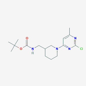 molecular formula C16H25ClN4O2 B7898808 [1-(2-Chloro-6-methyl-pyrimidin-4-yl)-piperidin-3-ylmethyl]-carbamic acid tert-butyl ester 
