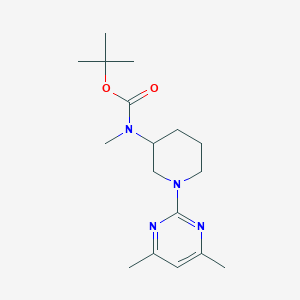 molecular formula C17H28N4O2 B7898818 [1-(4,6-Dimethyl-pyrimidin-2-yl)-piperidin-3-yl]-methyl-carbamic acid tert-butyl ester 