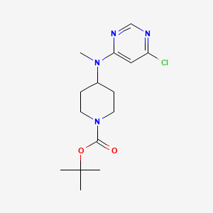molecular formula C15H23ClN4O2 B7898849 4-[(6-Chloro-pyrimidin-4-yl)-methyl-amino]-piperidine-1-carboxylic acid tert-butyl ester 