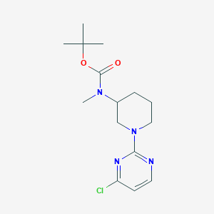molecular formula C15H23ClN4O2 B7898863 [1-(4-Chloro-pyrimidin-2-yl)-piperidin-3-yl]-methyl-carbamic acid tert-butyl ester 