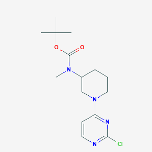 molecular formula C15H23ClN4O2 B7898866 [1-(2-Chloro-pyrimidin-4-yl)-piperidin-3-yl]-methyl-carbamic acid tert-butyl ester CAS No. 1420902-02-8