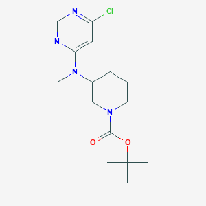 molecular formula C15H23ClN4O2 B7898887 Tert-butyl 3-((6-chloropyrimidin-4-yl)(methyl)amino)piperidine-1-carboxylate 