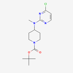 molecular formula C15H23ClN4O2 B7898895 Tert-butyl 4-((4-chloropyrimidin-2-yl)(methyl)amino)piperidine-1-carboxylate 