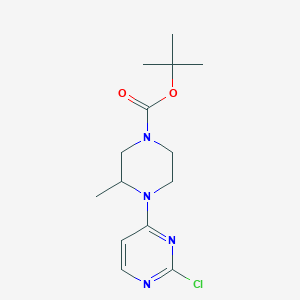 molecular formula C14H21ClN4O2 B7898901 4-(2-Chloro-pyrimidin-4-yl)-3-methyl-piperazine-1-carboxylic acid tert-butyl ester 