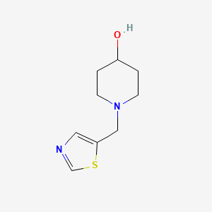 molecular formula C9H14N2OS B7898921 1-(Thiazol-5-ylmethyl)piperidin-4-ol 