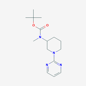 molecular formula C15H24N4O2 B7898962 Methyl-(1-pyrimidin-2-yl-piperidin-3-yl)-carbamic acid tert-butyl ester 