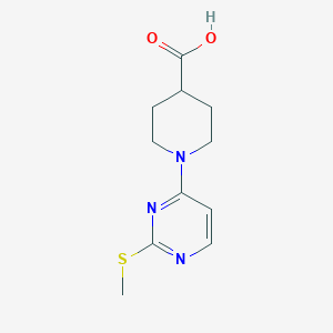 molecular formula C11H15N3O2S B7898969 1-(2-Methylsulfanyl-pyrimidin-4-yl)-piperidine-4-carboxylic acid 
