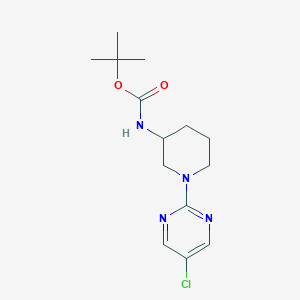 molecular formula C14H21ClN4O2 B7899021 [1-(5-Chloro-pyrimidin-2-yl)-piperidin-3-yl]-carbamic acid tert-butyl ester 