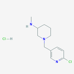 molecular formula C12H19Cl2N3 B7899023 [1-(6-Chloro-pyridin-3-ylmethyl)-piperidin-3-yl]-methyl-amine hydrochloride 