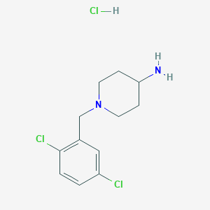 molecular formula C12H17Cl3N2 B7899050 1-(2,5-Dichloro-benzyl)-piperidin-4-ylamine hydrochloride 