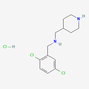 molecular formula C13H19Cl3N2 B7899091 (2,5-Dichloro-benzyl)-piperidin-4-ylmethyl-amine hydrochloride 