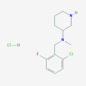 molecular formula C13H19Cl2FN2 B7899110 (2-Chloro-6-fluoro-benzyl)-methyl-piperidin-3-yl-amine hydrochloride 