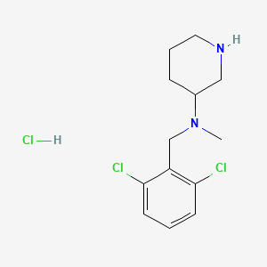 molecular formula C13H19Cl3N2 B7899120 (2,6-Dichloro-benzyl)-methyl-piperidin-3-yl-amine hydrochloride 