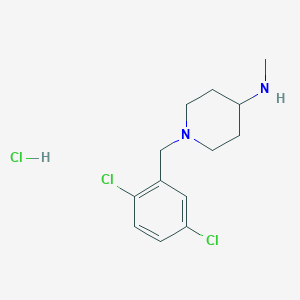 molecular formula C13H19Cl3N2 B7899138 [1-(2,5-Dichloro-benzyl)-piperidin-4-yl]-methyl-amine hydrochloride 