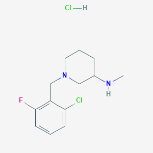 molecular formula C13H19Cl2FN2 B7899143 [1-(2-Chloro-6-fluoro-benzyl)-piperidin-3-yl]-methyl-amine hydrochloride 