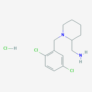molecular formula C13H19Cl3N2 B7899224 (1-(2,5-Dichlorobenzyl)piperidin-2-yl)methanamine hydrochloride 