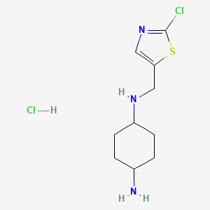molecular formula C10H17Cl2N3S B7899231 N-(2-Chloro-thiazol-5-ylmethyl)-cyclohexane-1,4-diamine hydrochloride 