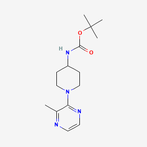 molecular formula C15H24N4O2 B7899245 [1-(3-Methyl-pyrazin-2-yl)-piperidin-4-yl]-carbamic acid tert-butyl ester 