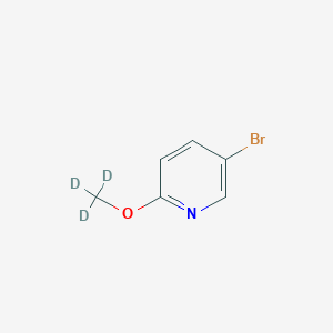 molecular formula C6H6BrNO B7899296 5-Bromo-2-(methoxy-D3)pyridine CAS No. 1185319-63-4