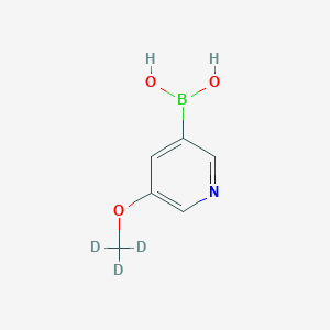 molecular formula C6H8BNO3 B7899297 5-(Methoxy-d3)-pyridine-3-boronic acid 