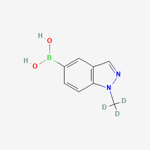 molecular formula C8H9BN2O2 B7899355 N-(Methyl-d3)-indazole-5-boronic acid 