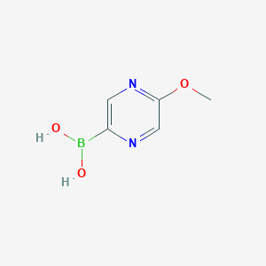 molecular formula C5H7BN2O3 B7899392 (5-Methoxypyrazin-2-YL)boronic acid 