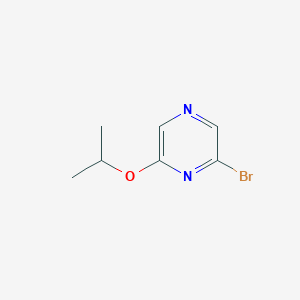 molecular formula C7H9BrN2O B7899437 2-Bromo-6-isopropoxypyrazine 
