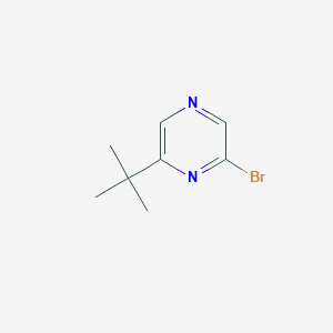 molecular formula C8H11BrN2 B7899469 2-Bromo-6-tert-butyl-pyrazine CAS No. 1142195-62-7