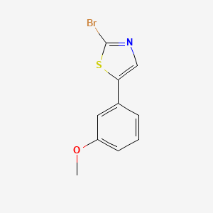 molecular formula C10H8BrNOS B7899482 2-Bromo-5-(3-methoxyphenyl)thiazole 