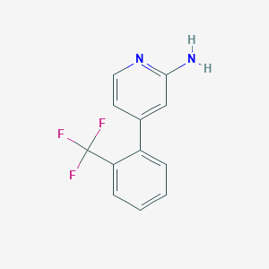 molecular formula C12H9F3N2 B7899484 4-(2-(Trifluoromethyl)phenyl)pyridin-2-amine 