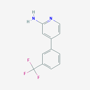molecular formula C12H9F3N2 B7899488 4-(3-(Trifluoromethyl)phenyl)pyridin-2-amine 