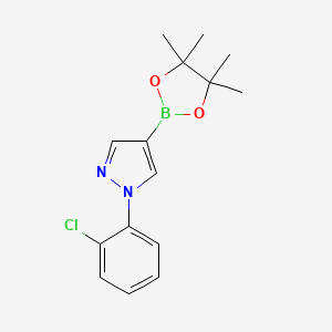molecular formula C15H18BClN2O2 B7899548 1-(2-Chlorophenyl)-1H-pyrazole-4-boronic acid pinacol ester 