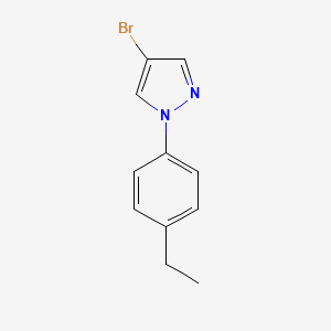 molecular formula C11H11BrN2 B7899555 4-Bromo-1-(4-ethylphenyl)pyrazole 