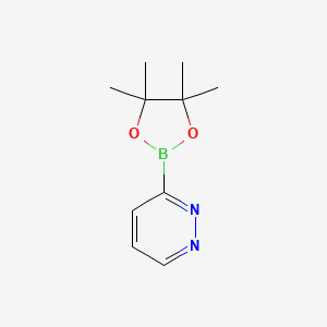 molecular formula C10H15BN2O2 B7899577 3-(4,4,5,5-Tetramethyl-1,3,2-dioxaborolan-2-YL)pyridazine CAS No. 1197172-06-7