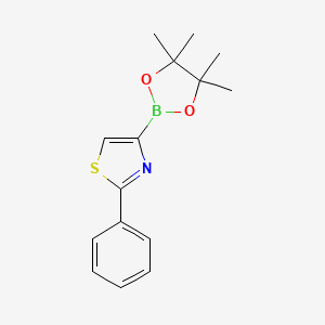 molecular formula C15H18BNO2S B7899581 2-Phenylthiazole-4-boronic acid pinacol ester 