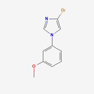 molecular formula C10H9BrN2O B7899637 4-bromo-1-(3-methoxyphenyl)-1H-imidazole 