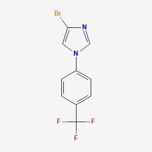 molecular formula C10H6BrF3N2 B7899650 4-bromo-1-(4-(trifluoromethyl)phenyl)-1H-imidazole 