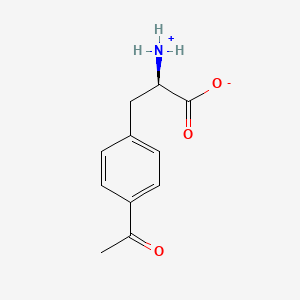 molecular formula C11H13NO3 B7899662 (2R)-3-(4-acetylphenyl)-2-azaniumylpropanoate 