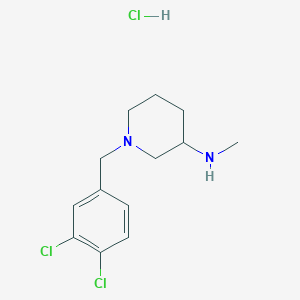 molecular formula C13H19Cl3N2 B7899733 [1-(3,4-Dichloro-benzyl)-piperidin-3-yl]-methyl-amine hydrochloride 