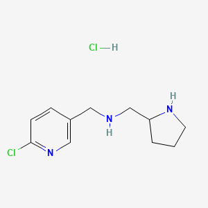 (6-Chloro-pyridin-3-ylmethyl)-pyrrolidin-2-ylmethyl-amine hydrochloride