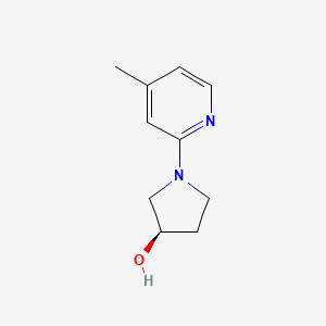molecular formula C10H14N2O B7899781 (R)-1-(4-Methylpyridin-2-yl)pyrrolidin-3-ol 