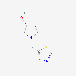 molecular formula C8H12N2OS B7899786 1-Thiazol-5-ylmethyl-pyrrolidin-3-ol 