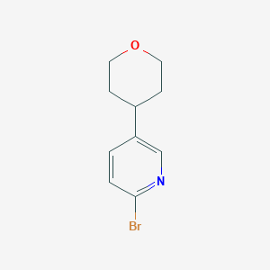 molecular formula C10H12BrNO B7899807 2-Bromo-5-(tetrahydropyran-4-YL)pyridine 