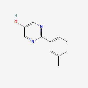 molecular formula C11H10N2O B7899826 2-m-Tolyl-pyrimidin-5-ol 