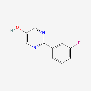 molecular formula C10H7FN2O B7899836 2-(3-Fluorophenyl)-pyrimidin-5-ol 