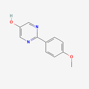 molecular formula C11H10N2O2 B7899841 2-(4-Methoxyphenyl)-pyrimidin-5-ol 