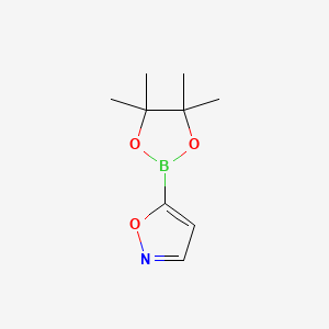 molecular formula C9H14BNO3 B7899859 5-(4,4,5,5-Tetramethyl-1,3,2-dioxaborolan-2-yl)isoxazole 