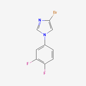 molecular formula C9H5BrF2N2 B7899869 4-bromo-1-(3,4-difluorophenyl)-1H-imidazole 