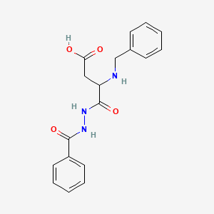 3-(Benzylamino)-4-oxo-4-[2-(phenylcarbonyl)hydrazinyl]butanoic acid (non-preferred name)